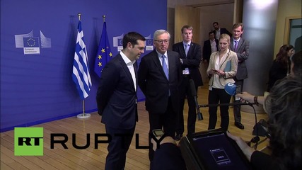 Belgium: Juncker 'slaps' Tsipras ahead of last-ditch debt talks