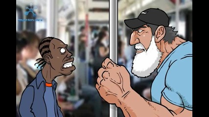 Ac Transit Bus Fight Animation ft. Epic Beard Man himself 