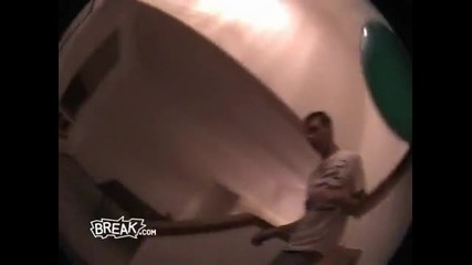 Morning Exercise Ball Prank 