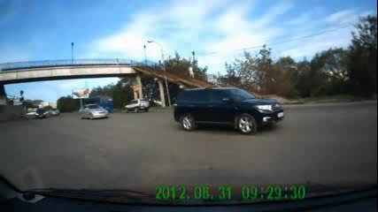 That Was a Close Call. Lucky Pedestrian
