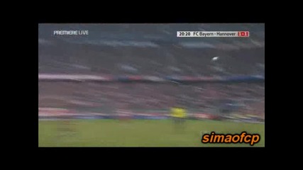 Bayern Munich Vs. Hannover 1 - 1 D.van Buyten Goal 07.03.2009 