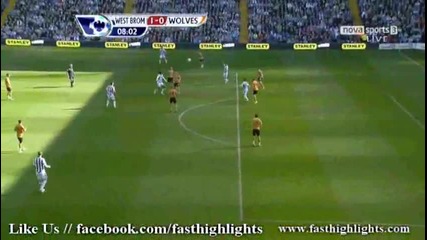 Уест Бромич 2:0 Уулвърхaмптън