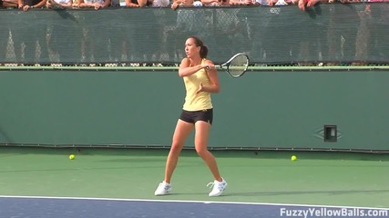 Jelena Jankovic hitting in High Definition 