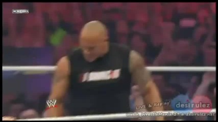 The Rock bottom To john cena 