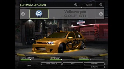 Nfs Underground 2 - My cars - Vw Golf Gti 