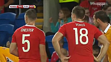 Уелс 4 - 0 Молдова ( Квалификация за световното 2018 ) ( 05/09/2016 )