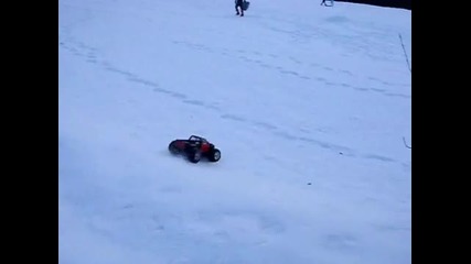 тест на количка на сняг 