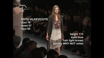 fashiontv Ftv.com - Edita Vilkeviciute - Models - S S 09 - Milan 