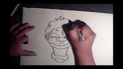 как да нарисуваме graffiti Characters 