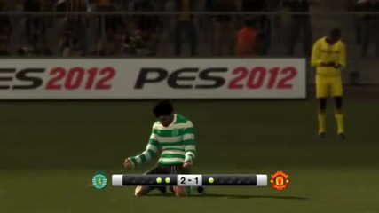 Pes 2012-спортинг-манчестър Юнайтед-дузпи