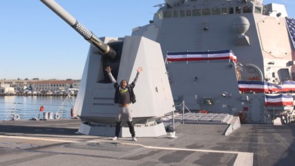 WWE Superstars tour the USS Dewey before WWE Tribute to the Troops 2017
