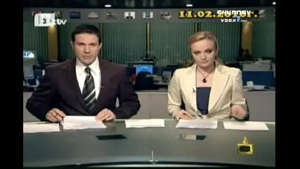Гавра с Бойко Борисов в Бтв Новините - Господари на Ефира 18.02.2010 