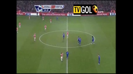 Арсенал - Евертън 0 - 1 Гол на Саха 