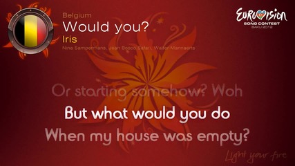 Евровизия 2012 - Белгия | Iris - Would you [би ли?] караоке-инструментал