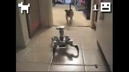 Куче Срещу Робот Марио Супер Яко