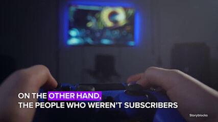 What percentage of gamers have subscription services?