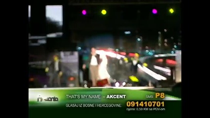 Eксклузивнo! - Akcent - Thats my name - На живо на наградите Balkan Music Awards 2010 [ H Q ]