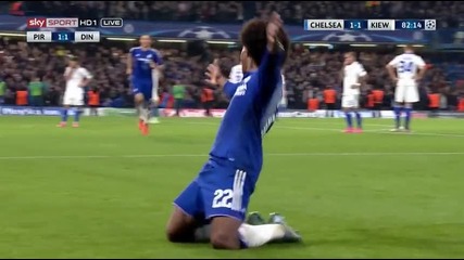 Голът на Willian срещу Динамо Киев (04.11.2015) Шл [hd]