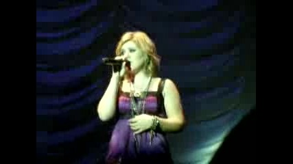 Kelly Clarkson Because Of You Live Acoustic Version Verizon Wireless, Houston November 2007 