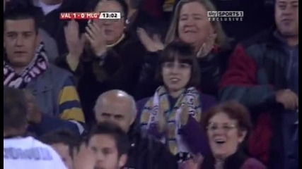 valencia - 1 - 0 - malaga - villa 