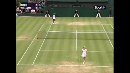 Justine Henin vs Serena Williams. Wimbledon 2007