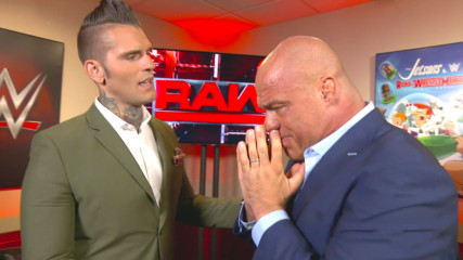 Kurt Angle ponders whether he should make his big announcement: Raw, July 17, 2017