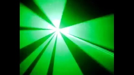 Мощен зелен дискотечен лазер power disco Laser 1w Green