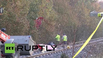 Germany: Clear-up begins after two killed in train crash in Bavaria
