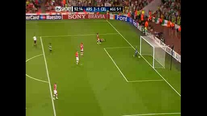 Гола на Масимо Донати за 3:1 - Арсенал : Селтик