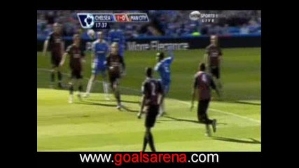 Chelsea Vs. Manchester C 1 - 0 Essien Goal 15.03.2009