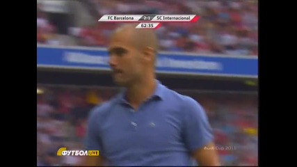 Barcelona vs Internacional 2-1 goal dos Santos
