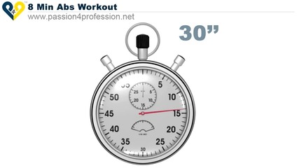 8 минутна тренировка за корем първо ниво / 8 Min Abs Workout Level 1
