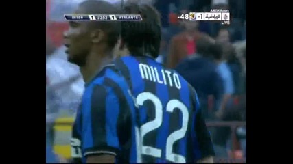 24.04.2010 Интер 3 - 1 Аталанта гол на Диего Милито 