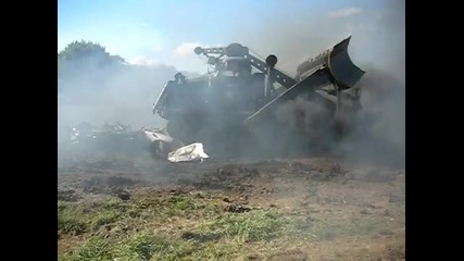 Russian Tank Bulldozer Car Crush, Beltring 2007 