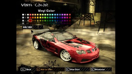 Nfs Most Wanted Tuning на Mercedes Benz Sl 500