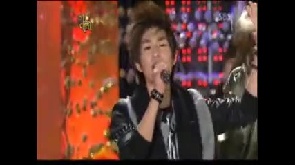 Shinee - Juliette (acoustic) and Ring Ding Dong (remix) [sbs Gayo Daejun 29.12.2009]