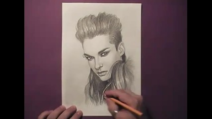 Страхотно!! Момиче рисува Bill Kaulitz