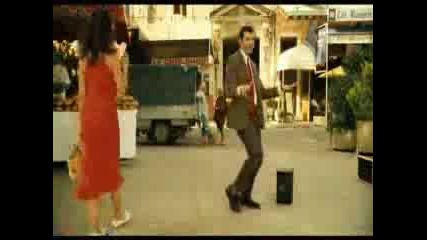 Mr. Bean Dancing In The Market