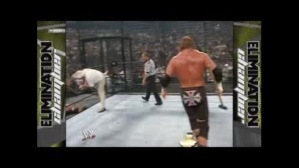W W E Summerslam 2003 мач Елиминационна Клетка част 2