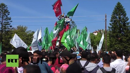 State of Palestine: Gazans hold huge demo against Israeli attacks on Palestinians