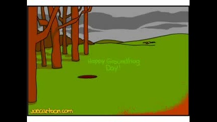 Joecartoon - Groundhog Attacks Reporters
