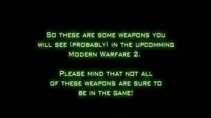 Call Of Duty 6 Modern Warfare 2 Weapons Trailer