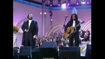Luciano Pavarotti _ Tracy Chapman - Baby Can I Hold You (liv
