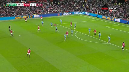 Манчестър Юнайтед - Бърнли 1:0 /първо полувреме/