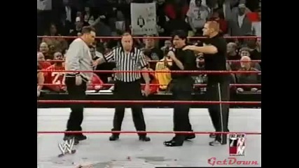 Eric Bischoff vs. Jim Ross - Wwe Raw 17.02.2003