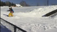 Charles Cadrin Snowboarding In Montreal