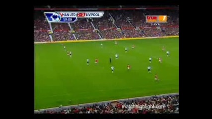 Manchester United 2 – 0 Liverpool goal D.berbatov 19.09.2010 