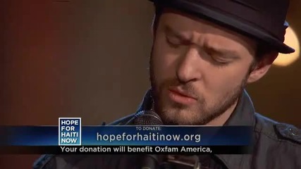 Justin Timberlake Живо ипълнение на концетра Надежда за Хаити 