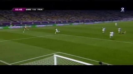 Zlatan Ibrahimovic изумителен гол (sweden vs France)