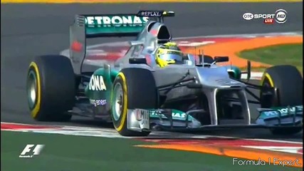 F1 Гран при на Индия 2012 - Rosberg на забавен каданс [hd]